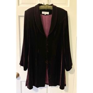 Wine Velvet Jacket